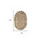 Homeroots 9 ft. Oval Shaped Natural Toned Area Rug 395179 - alternate 6